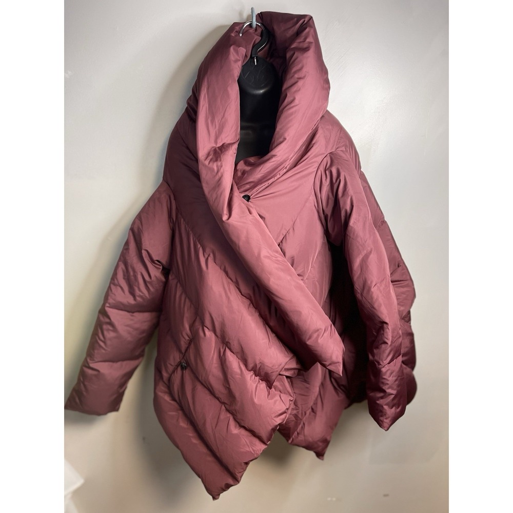 NWT Orolay American Style Womens Cape Cloak Duck Down Puffer Jacket Mid Long